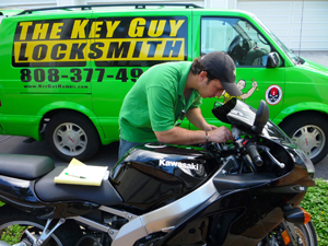 Motorcycle Kawasaki Key Guy Making Key Locksmith